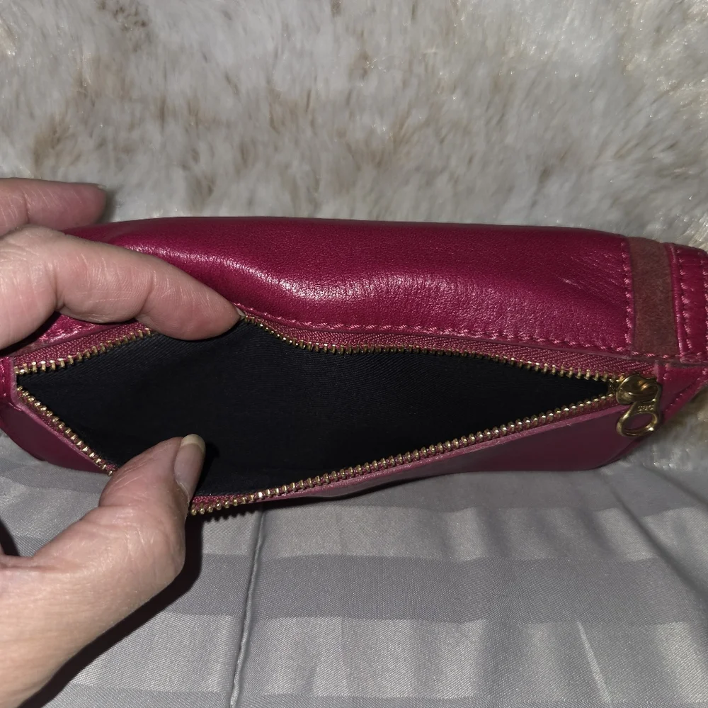 See By Chloe Pink and Brown Leather Continental Wallet